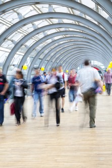 Rushing image on scribbles writing by Julie Lary